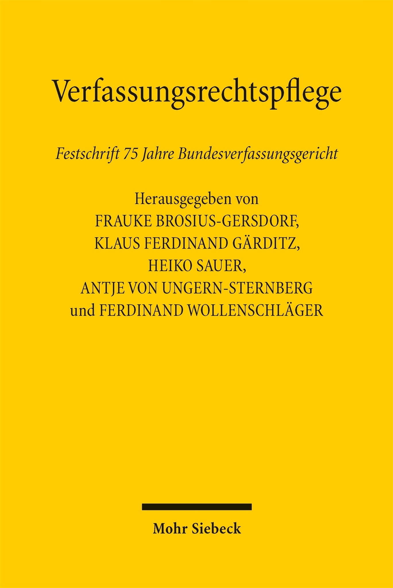 Cover image for Verfassungsrechtspflege ISBN 9783162003331